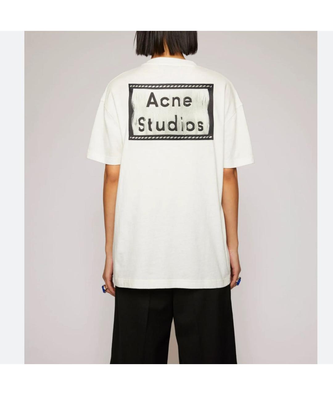 ACNE STUDIOS Белая хлопковая футболка, фото 8