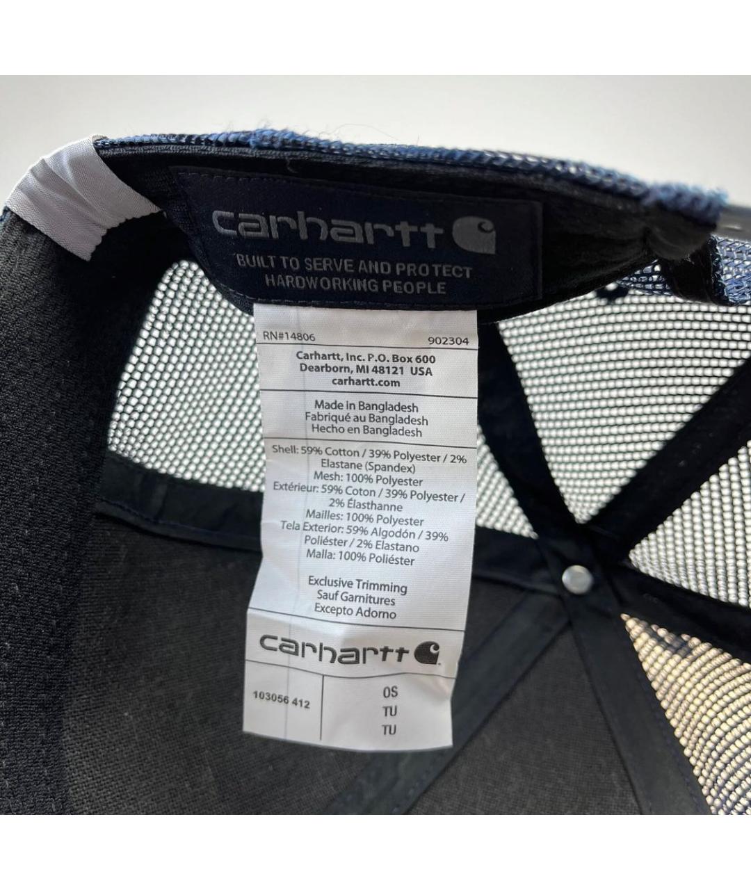 CARHARTT Темно-синяя хлопковая кепка/бейсболка, фото 7