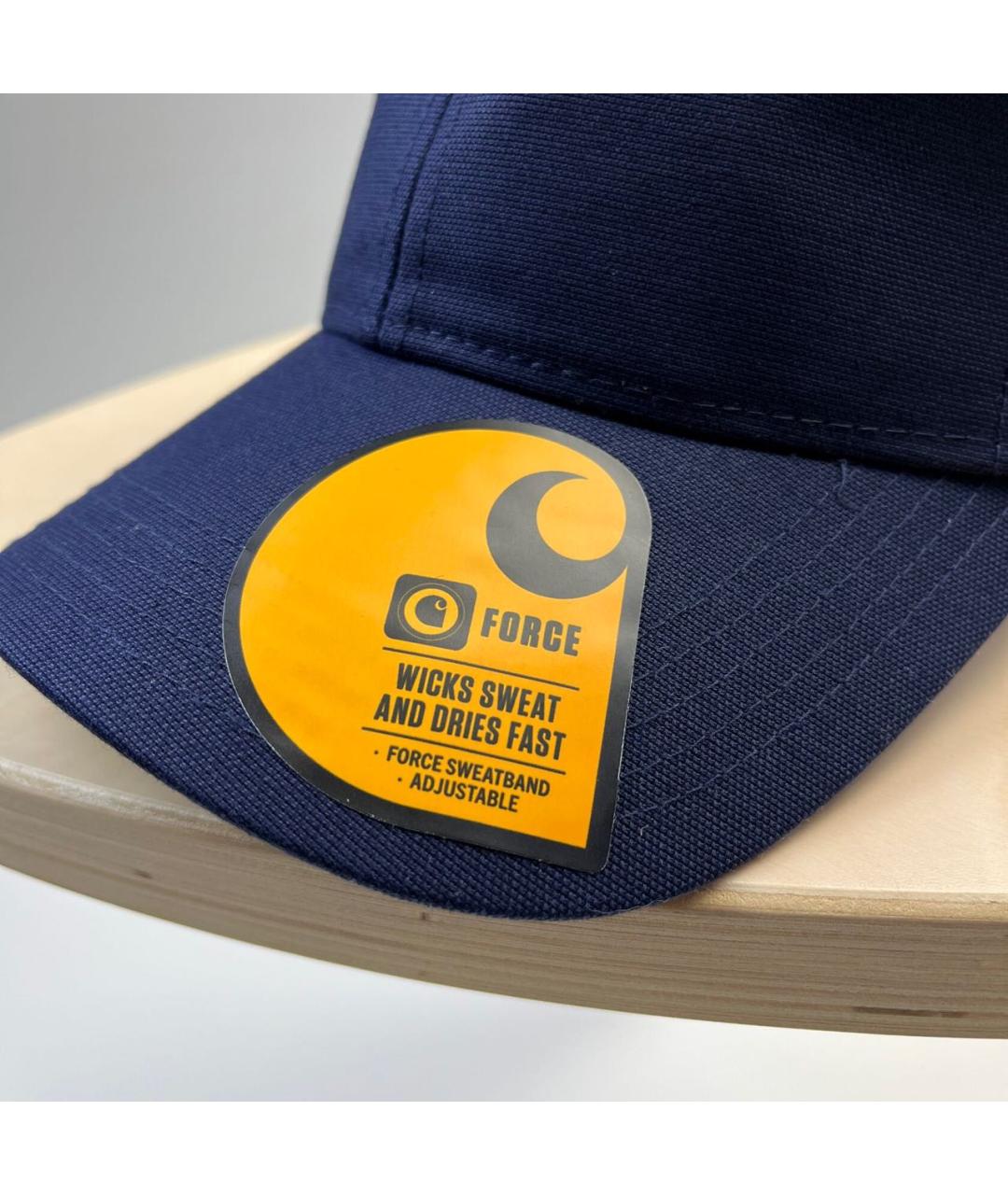 CARHARTT Темно-синяя хлопковая кепка/бейсболка, фото 5