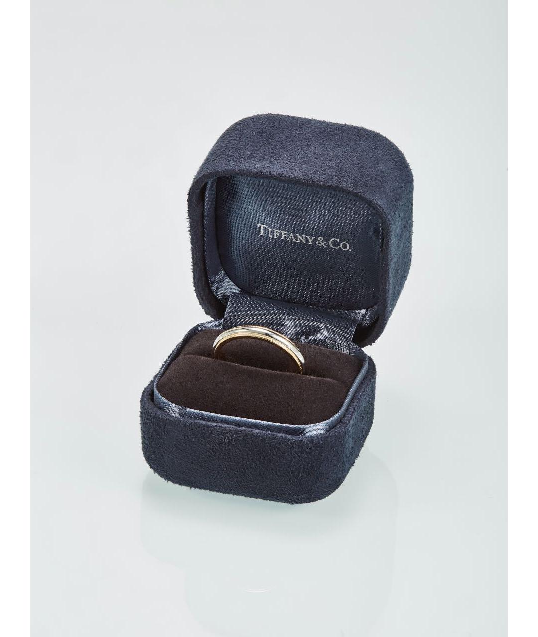 TIFFANY&CO Золотое платиновое кольцо, фото 6
