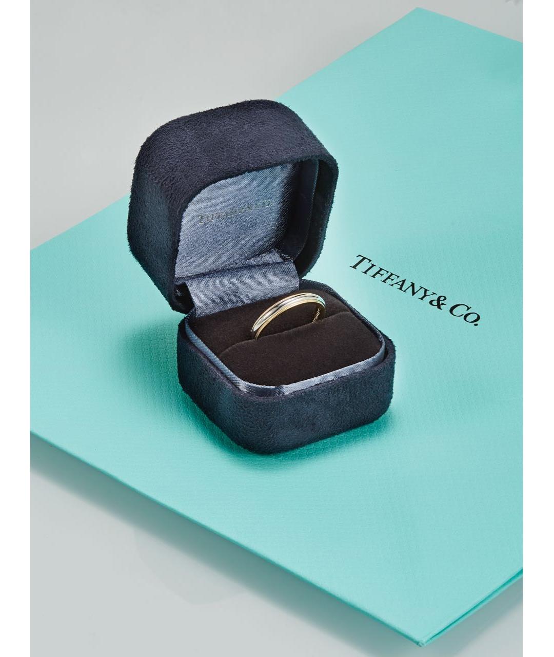 TIFFANY&CO Золотое платиновое кольцо, фото 5