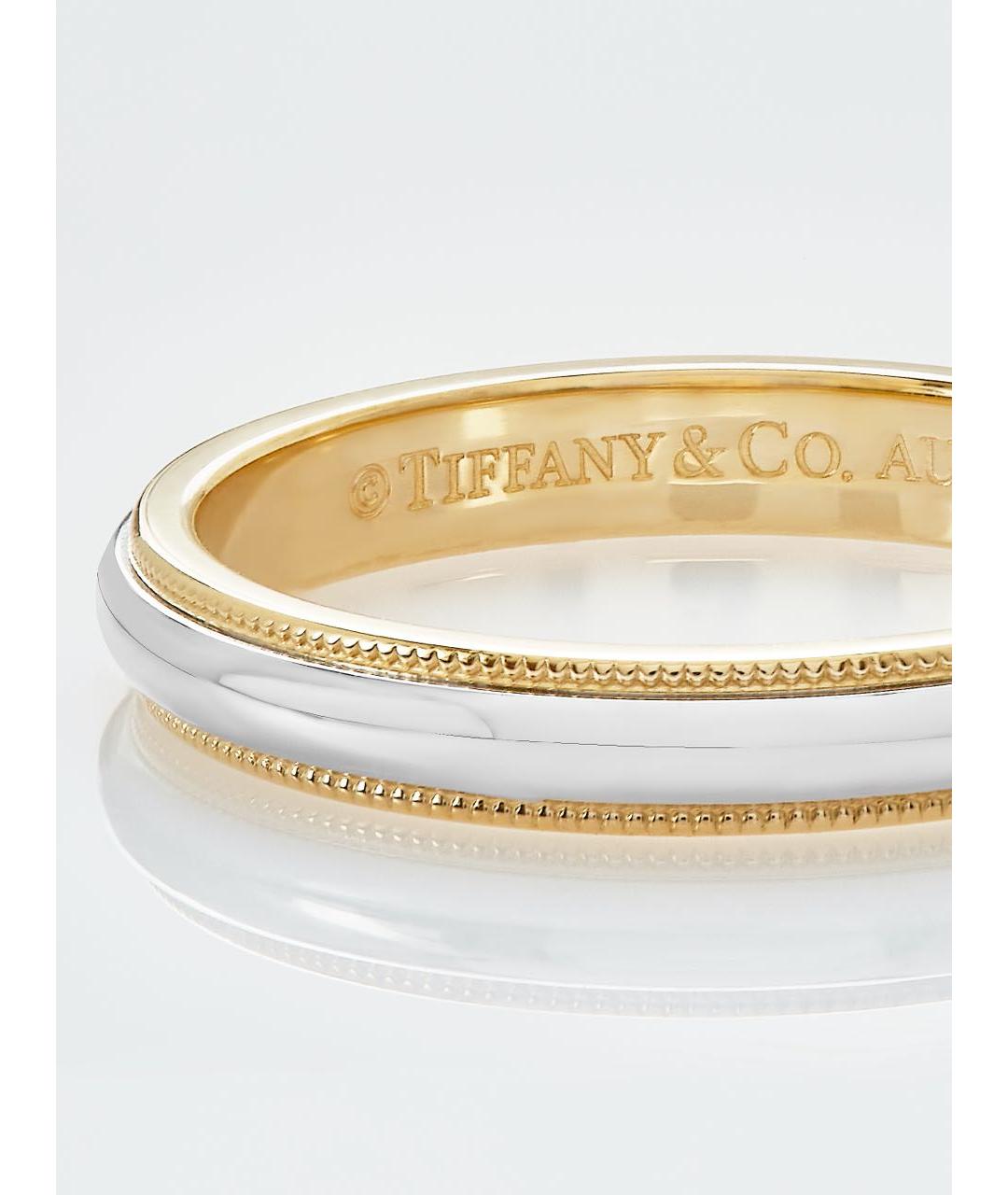 TIFFANY&CO Золотое платиновое кольцо, фото 3