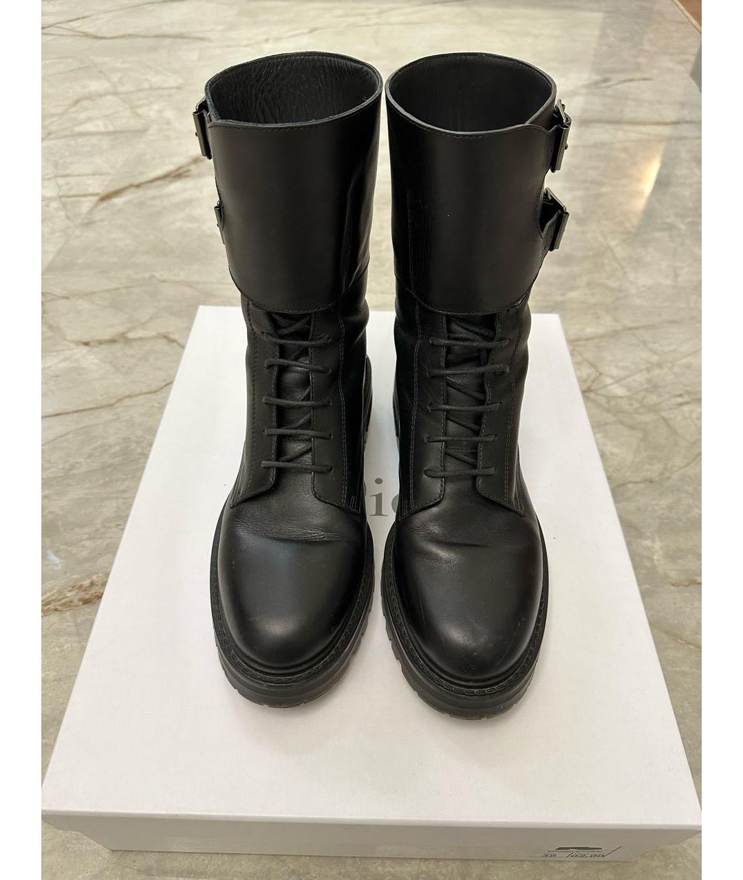 CHRISTIAN DIOR PRE-OWNED Черные кожаные ботинки, фото 2