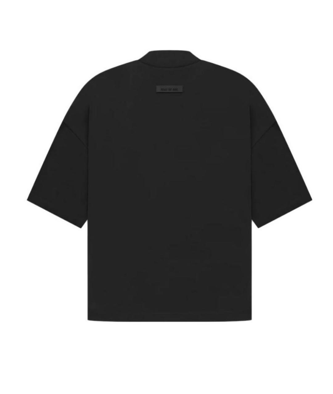 FEAR OF GOD ESSENTIALS Черная хлопковая футболка, фото 2