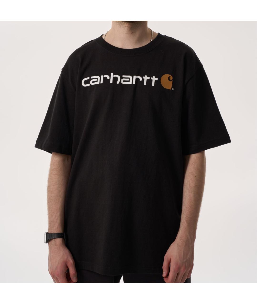 CARHARTT Черная хлопковая футболка, фото 2
