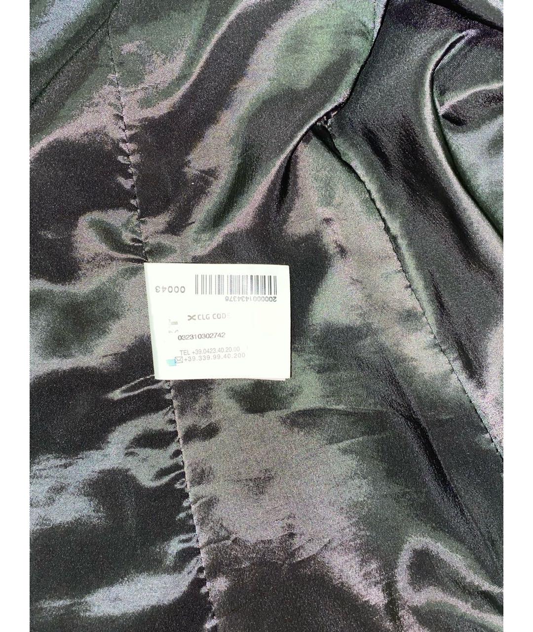 COSTUME NATIONAL Антрацитовый хлопковый жакет/пиджак, фото 5