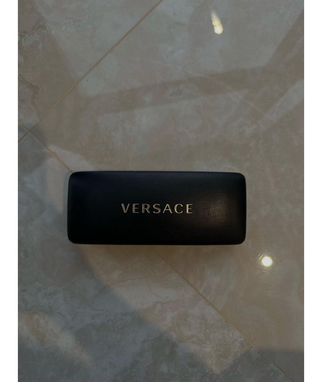 VERSUS VERSACE Коричневые пластиковые солнцезащитные очки, фото 3