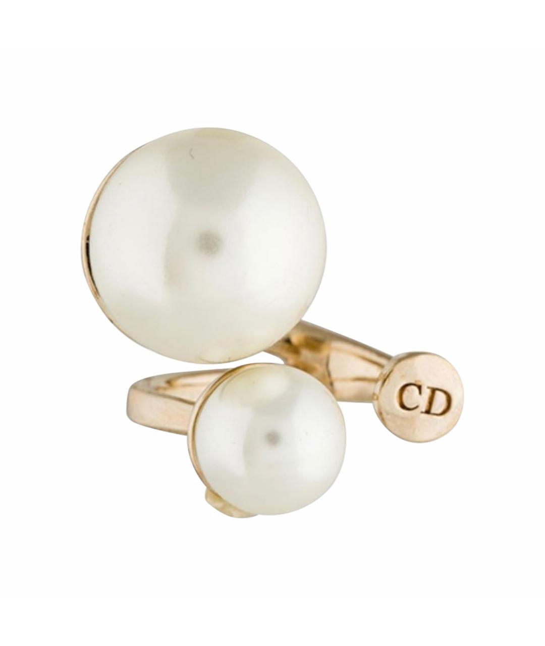 CHRISTIAN DIOR Золотое металлическое кольцо, фото 1