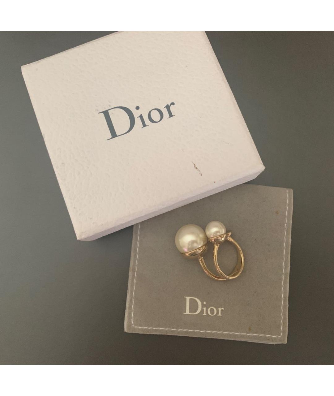 CHRISTIAN DIOR Золотое металлическое кольцо, фото 8