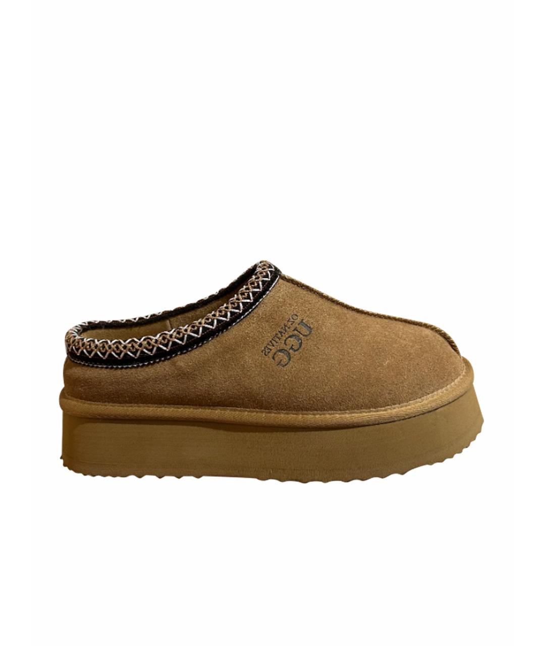 UGG Коричневые замшевые полусапоги, фото 1
