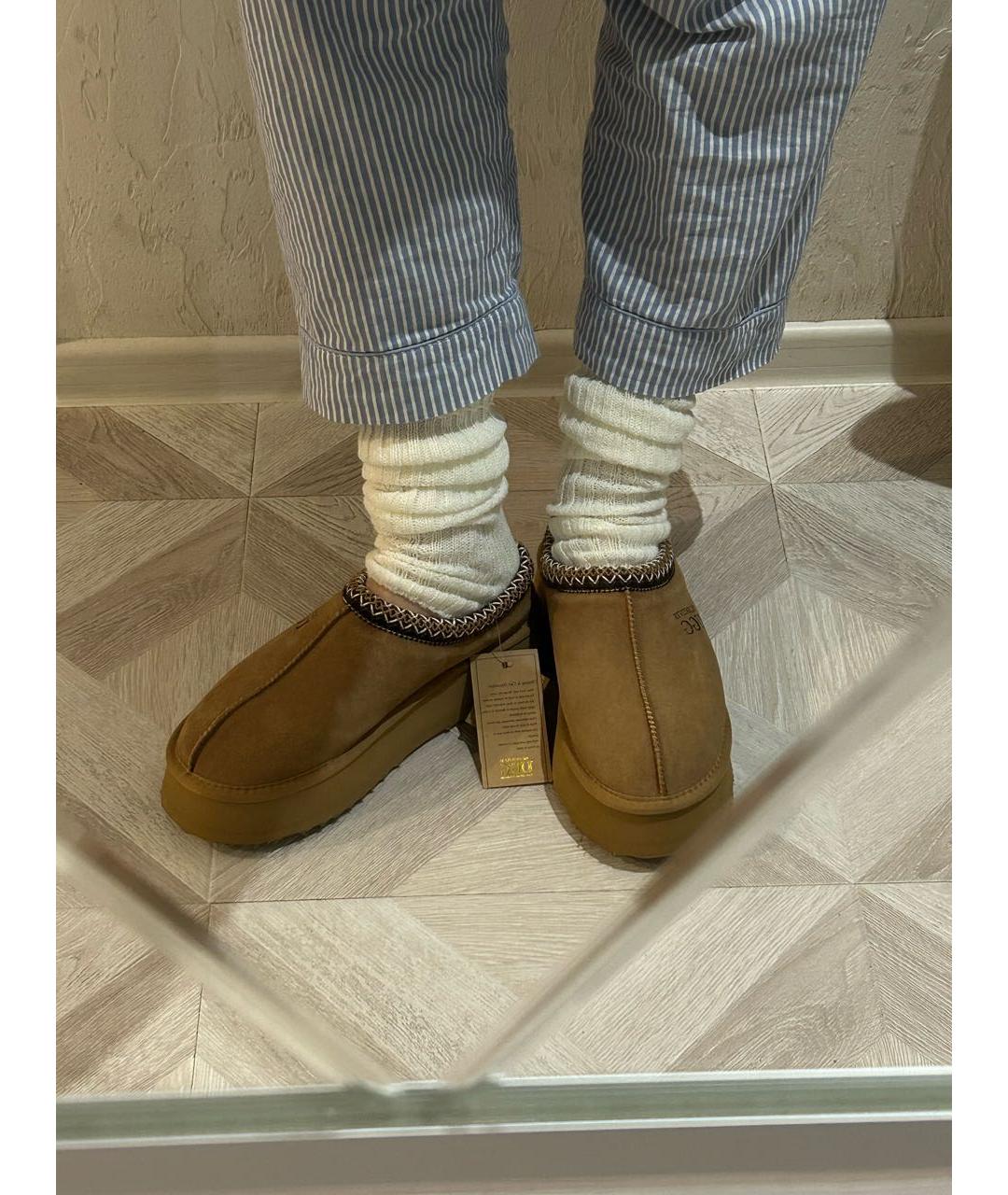 UGG Коричневые замшевые полусапоги, фото 2
