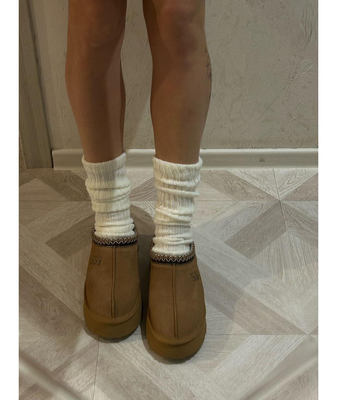 UGG Коричневые замшевые полусапоги, фото 5