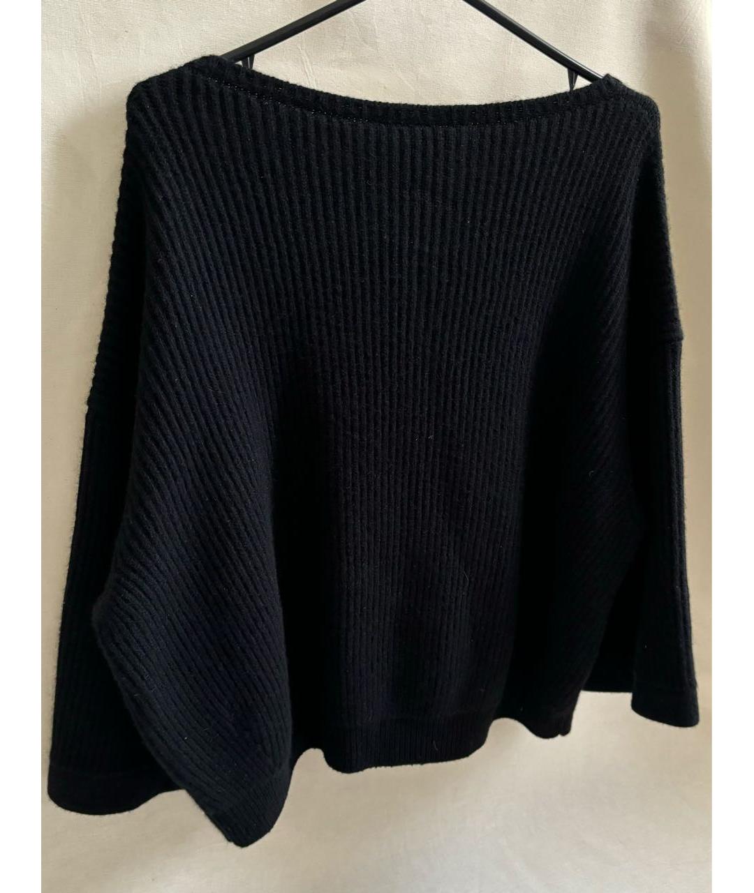 BOTTEGA VENETA Черный кашемировый джемпер / свитер, фото 3
