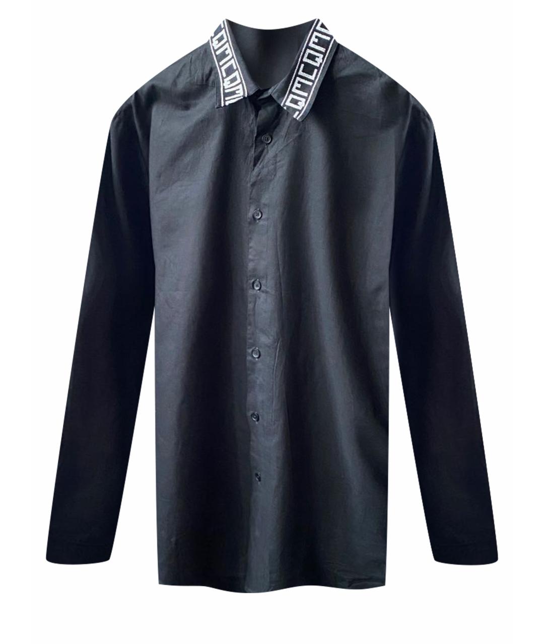 MCQ ALEXANDER MCQUEEN Черная хлопковая классическая рубашка, фото 1