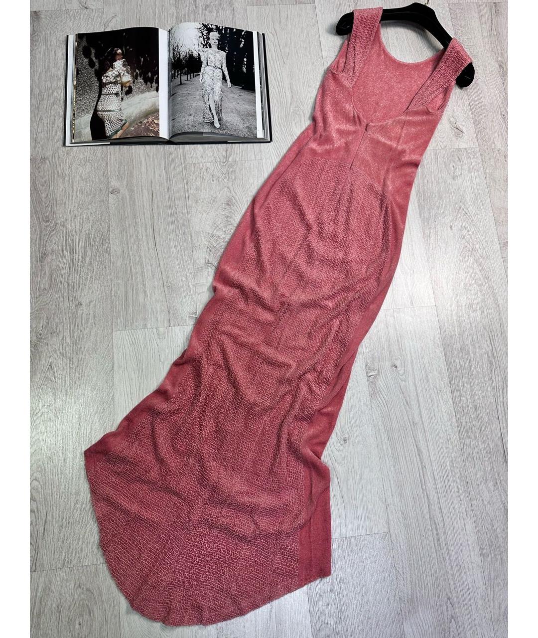 CHANEL Розовое бархатное вечернее платье, фото 2