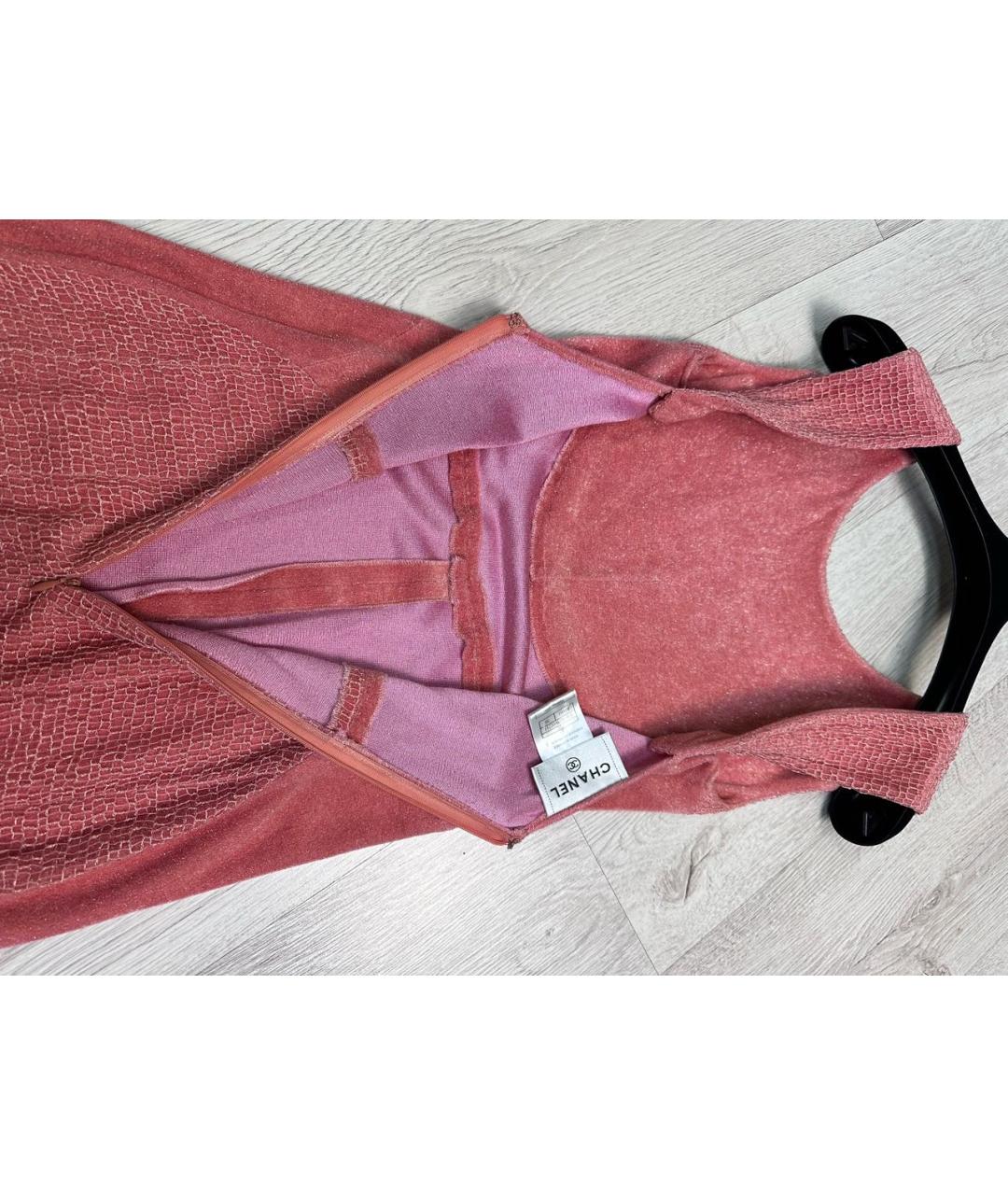 CHANEL Розовое бархатное вечернее платье, фото 6