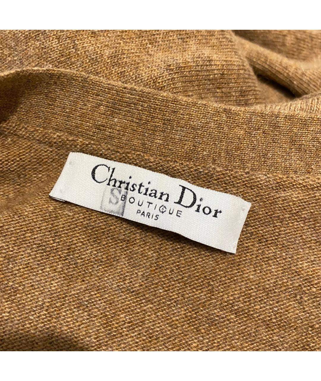 CHRISTIAN DIOR Оранжевая кашемировая жилетка, фото 6