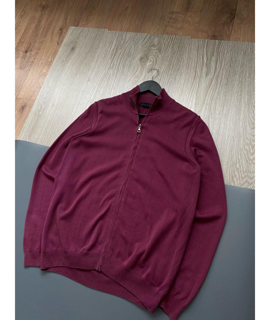 FALKE Бордовый хлопковый джемпер / свитер, фото 2