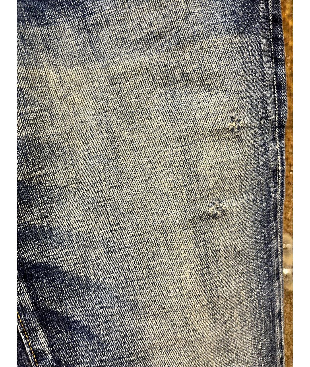 PRPS Синие хлопковые прямые джинсы, фото 7