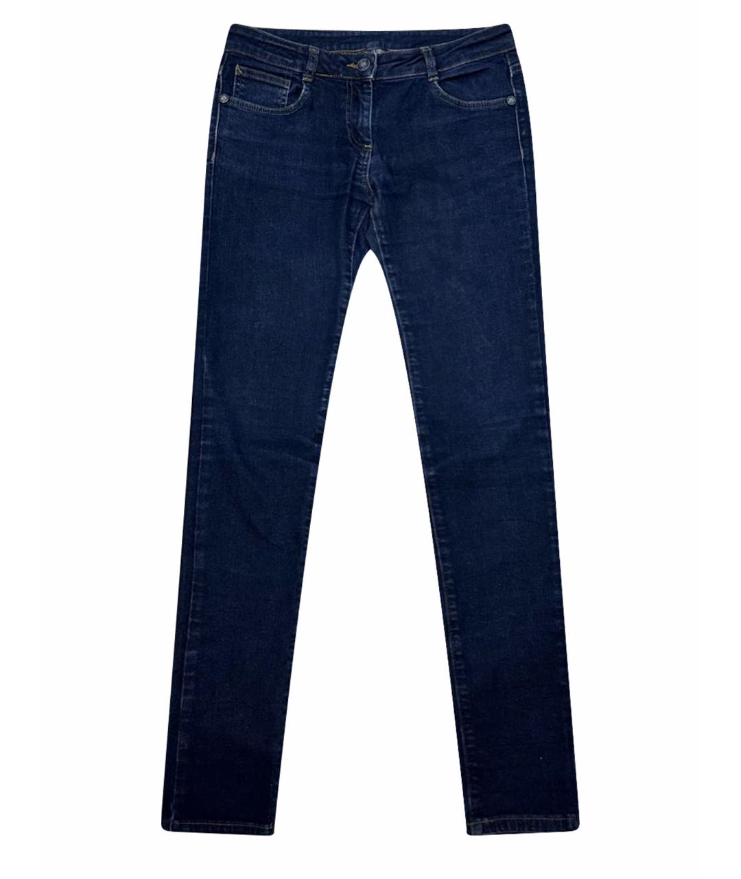 KENZO Темно-синие хлопковые джинсы слим, фото 1