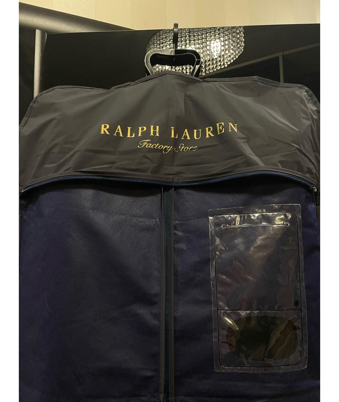 POLO RALPH LAUREN Темно-синий хлопко-эластановый жакет/пиджак, фото 6