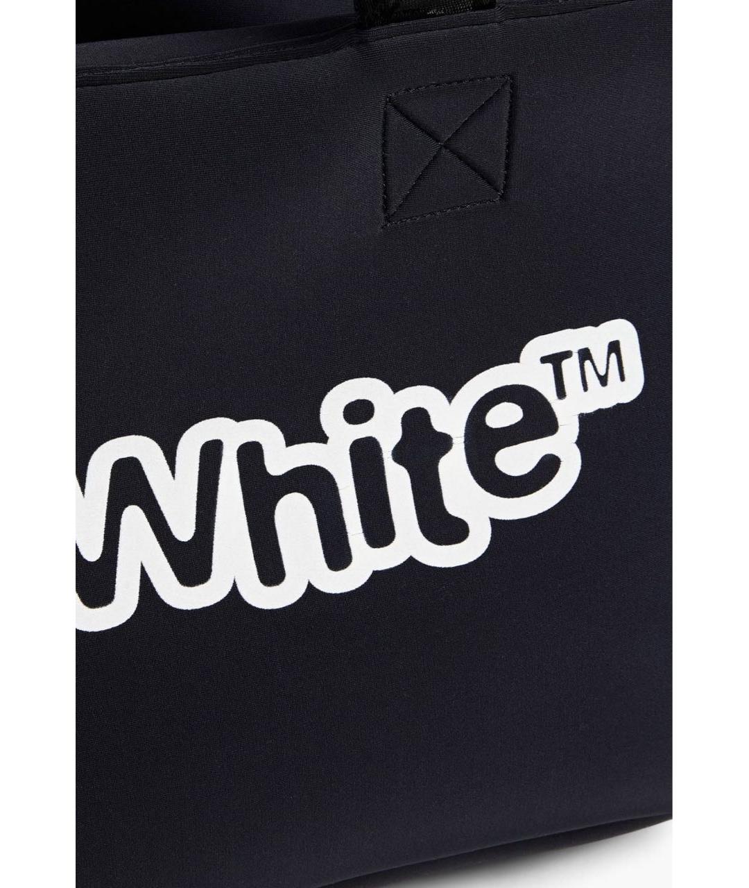 OFF-WHITE Черная сумка тоут, фото 3