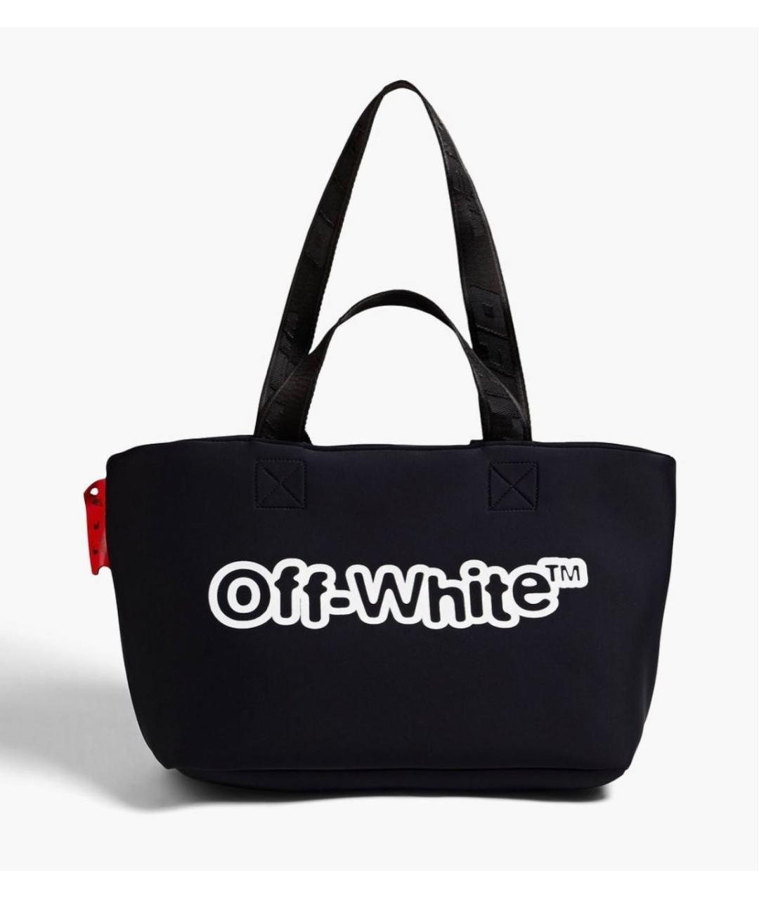 OFF-WHITE Черная сумка тоут, фото 9