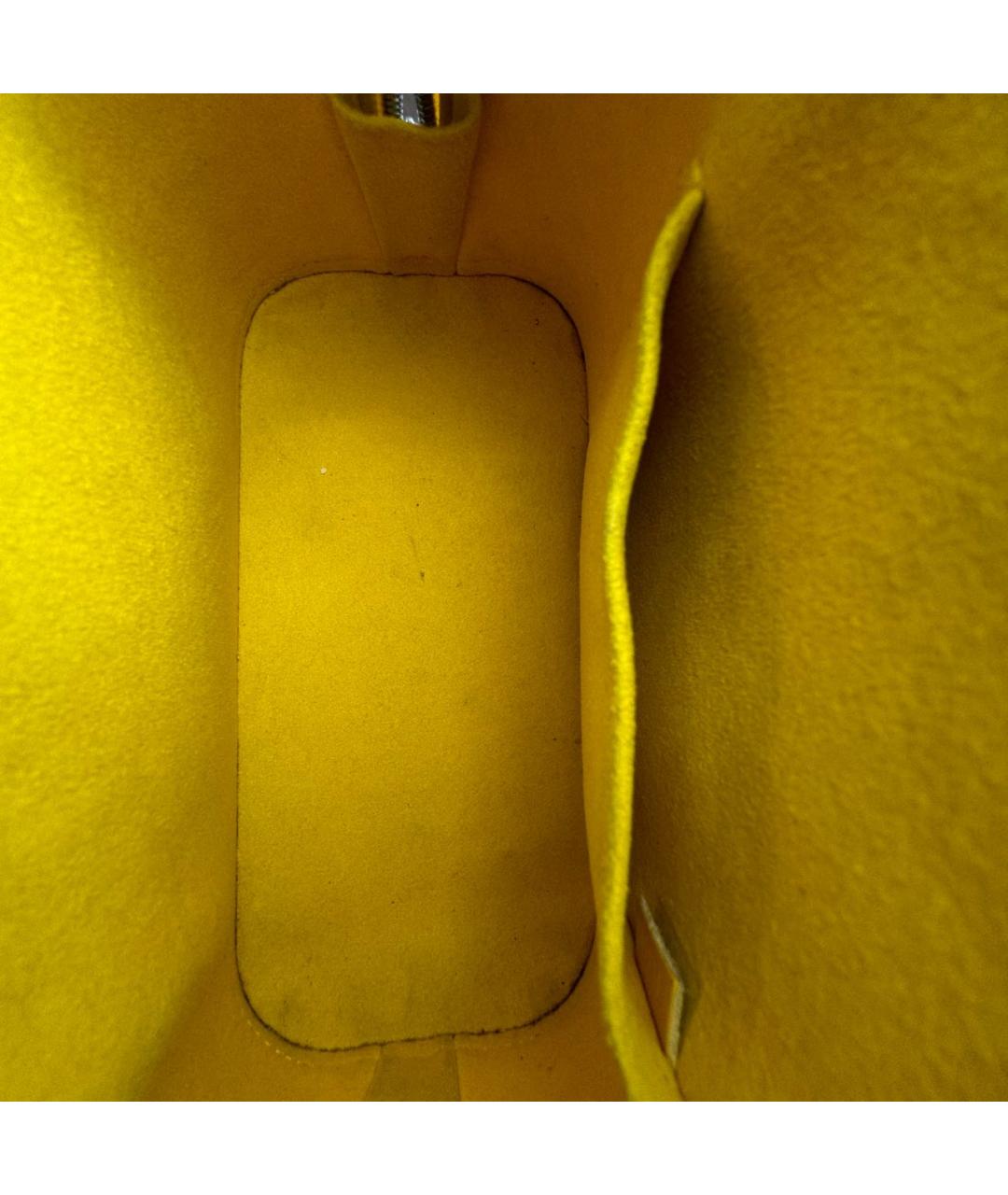 LOUIS VUITTON PRE-OWNED Желтая кожаная сумка через плечо, фото 8