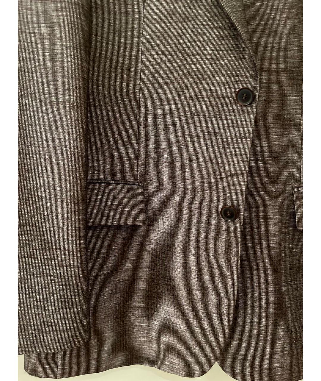 HUGO BOSS Коричневый шерстяной пиджак, фото 4