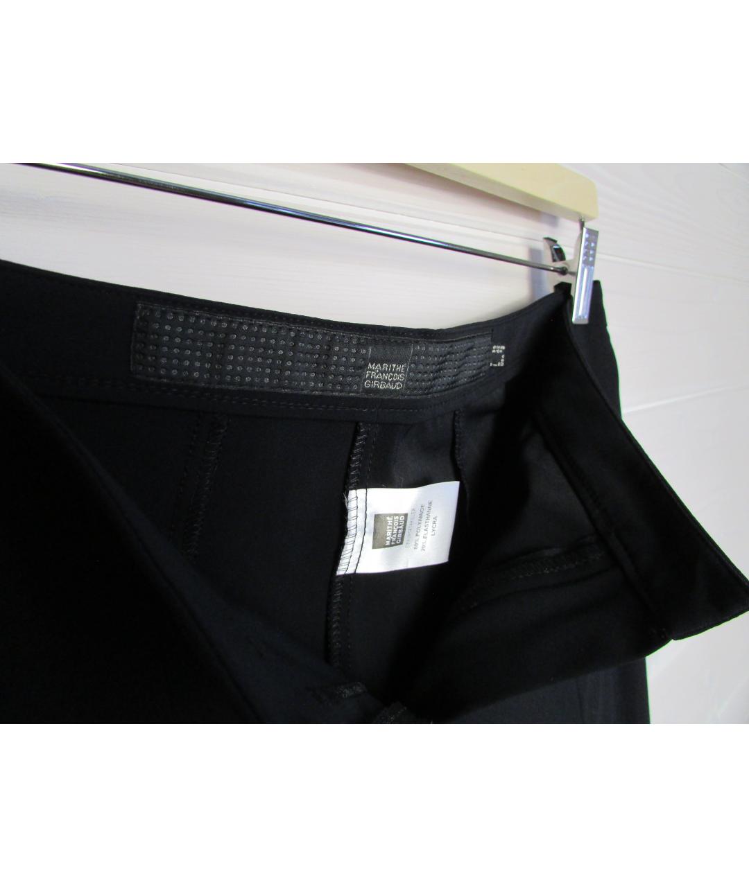 MARITHE FRANCOIS GIRBAUD Черные полиамидовые брюки узкие, фото 3