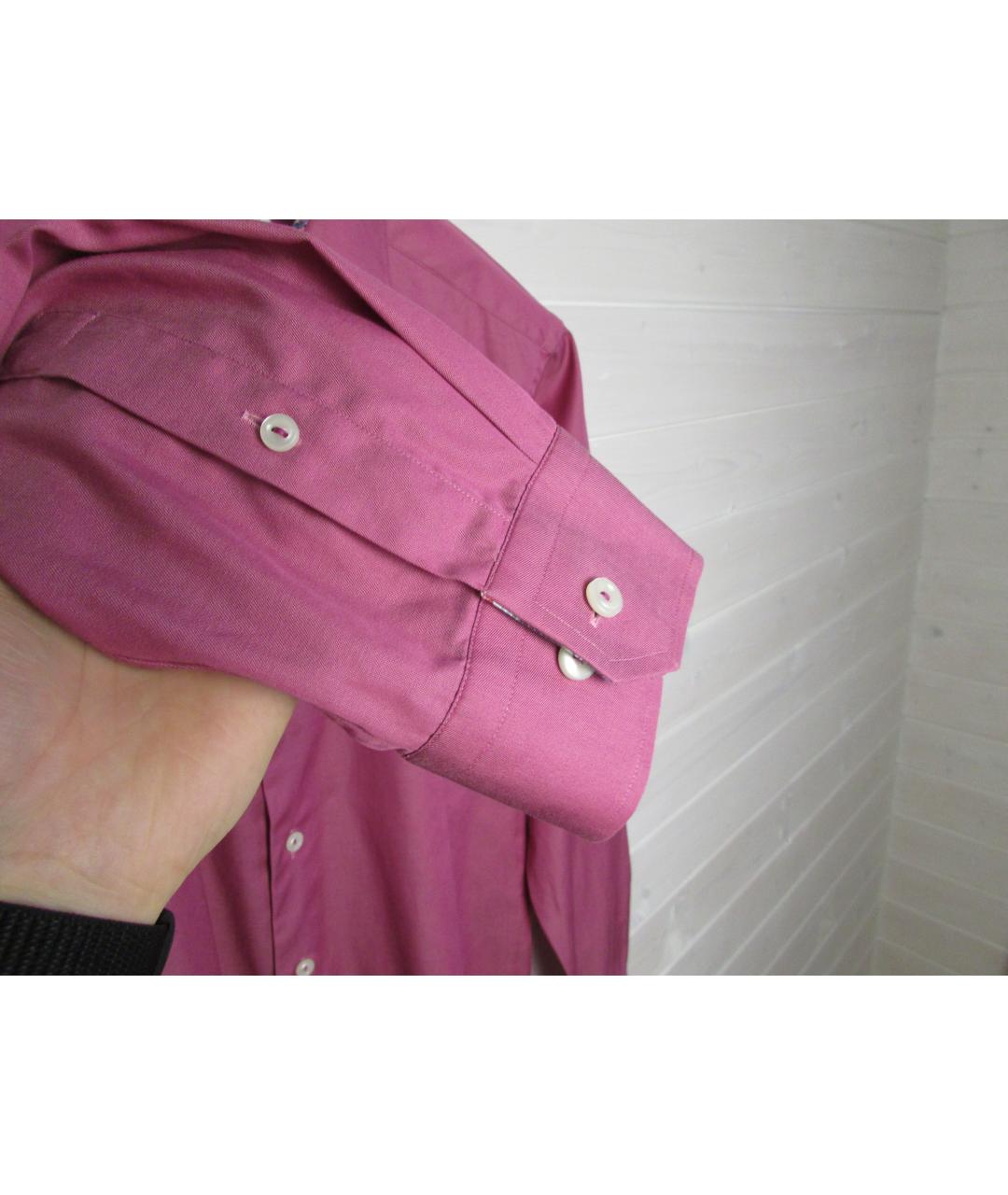 ETON Розовая хлопковая классическая рубашка, фото 4