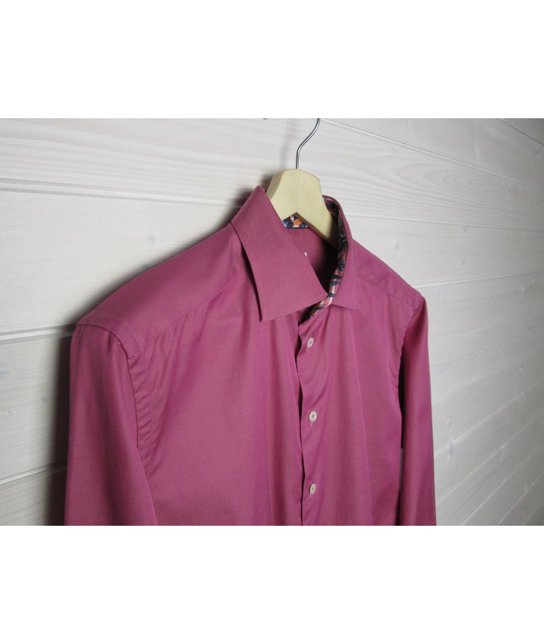 ETON Розовая хлопковая классическая рубашка, фото 2