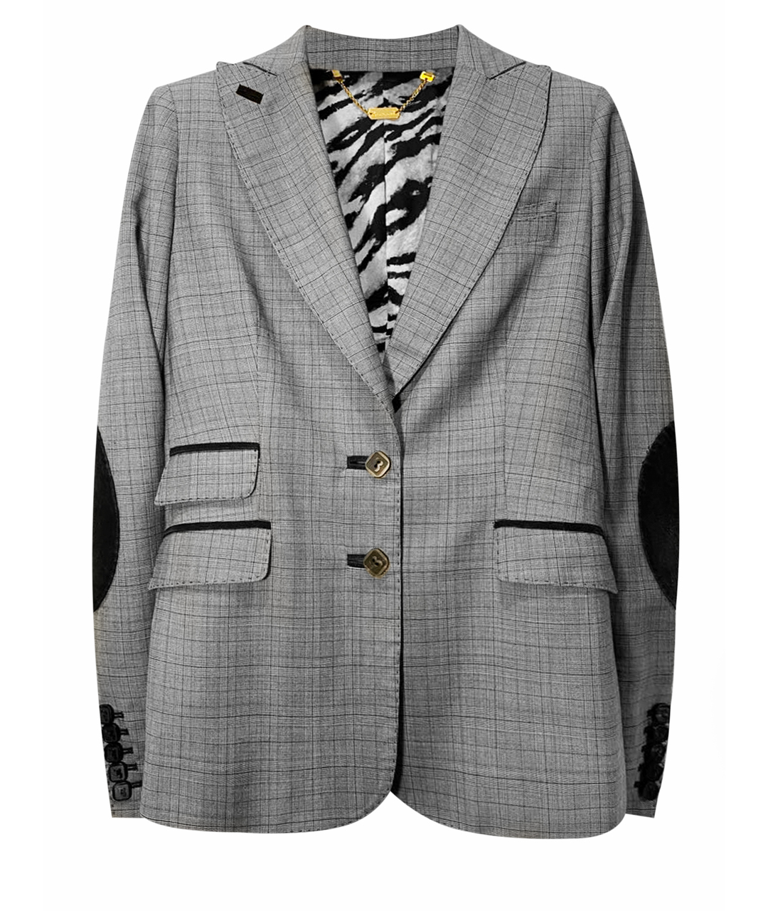 BILLIONAIRE Серый шерстяной жакет/пиджак, фото 1