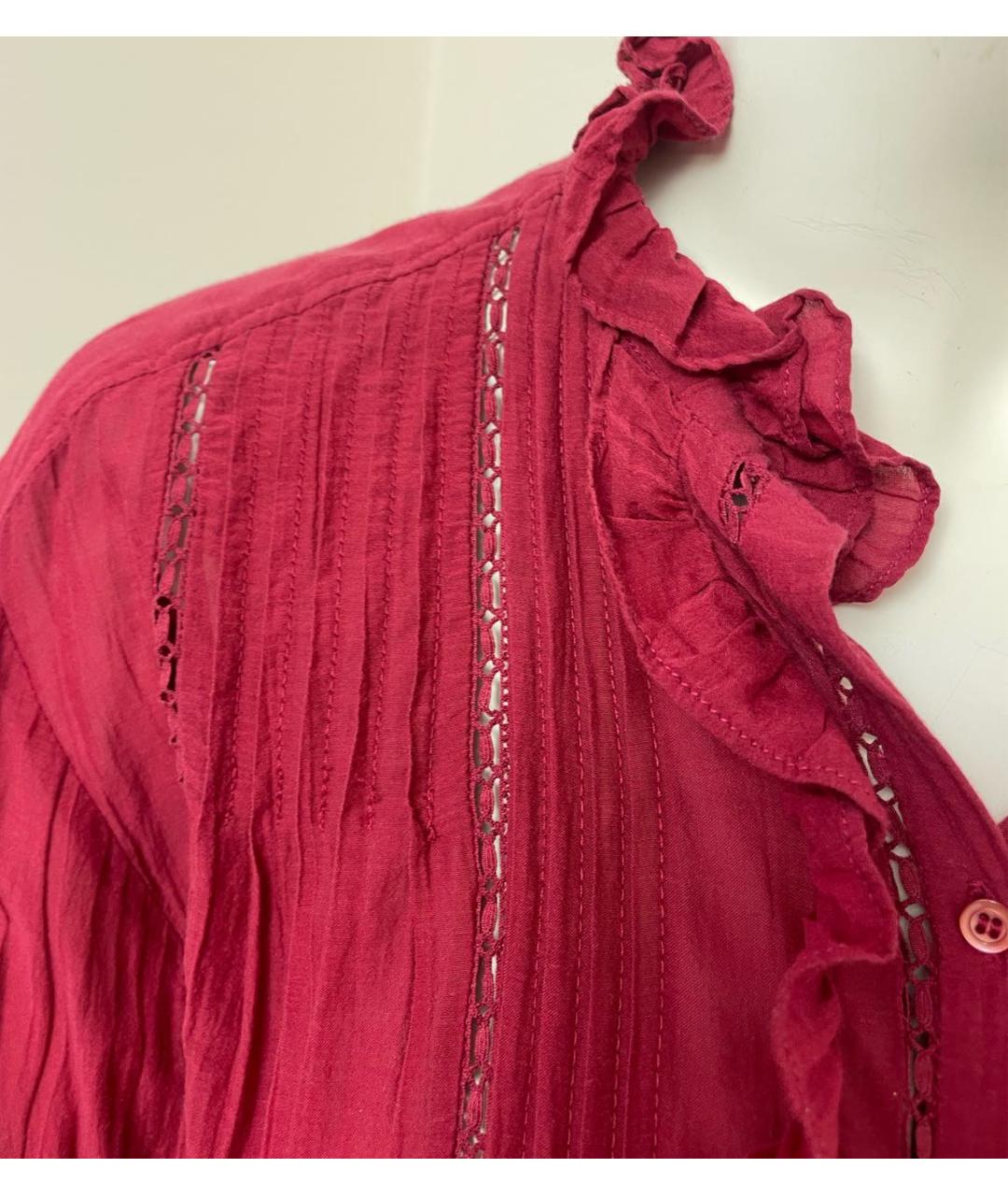 ISABEL MARANT ETOILE Красная хлопковая блузы, фото 5