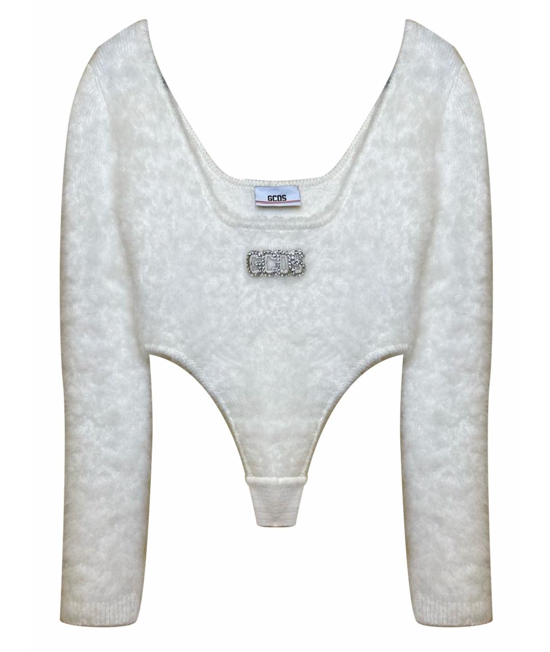 GCDS Белый шерстяной джемпер / свитер, фото 1