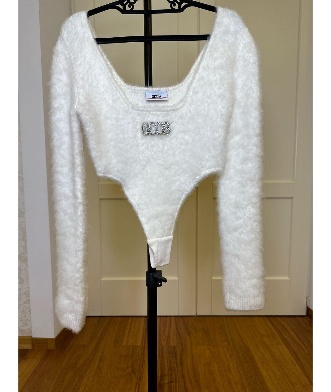 GCDS Белый шерстяной джемпер / свитер, фото 8