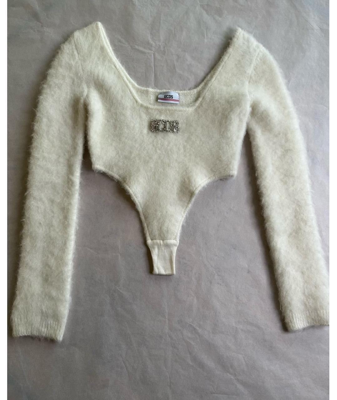 GCDS Белый шерстяной джемпер / свитер, фото 5