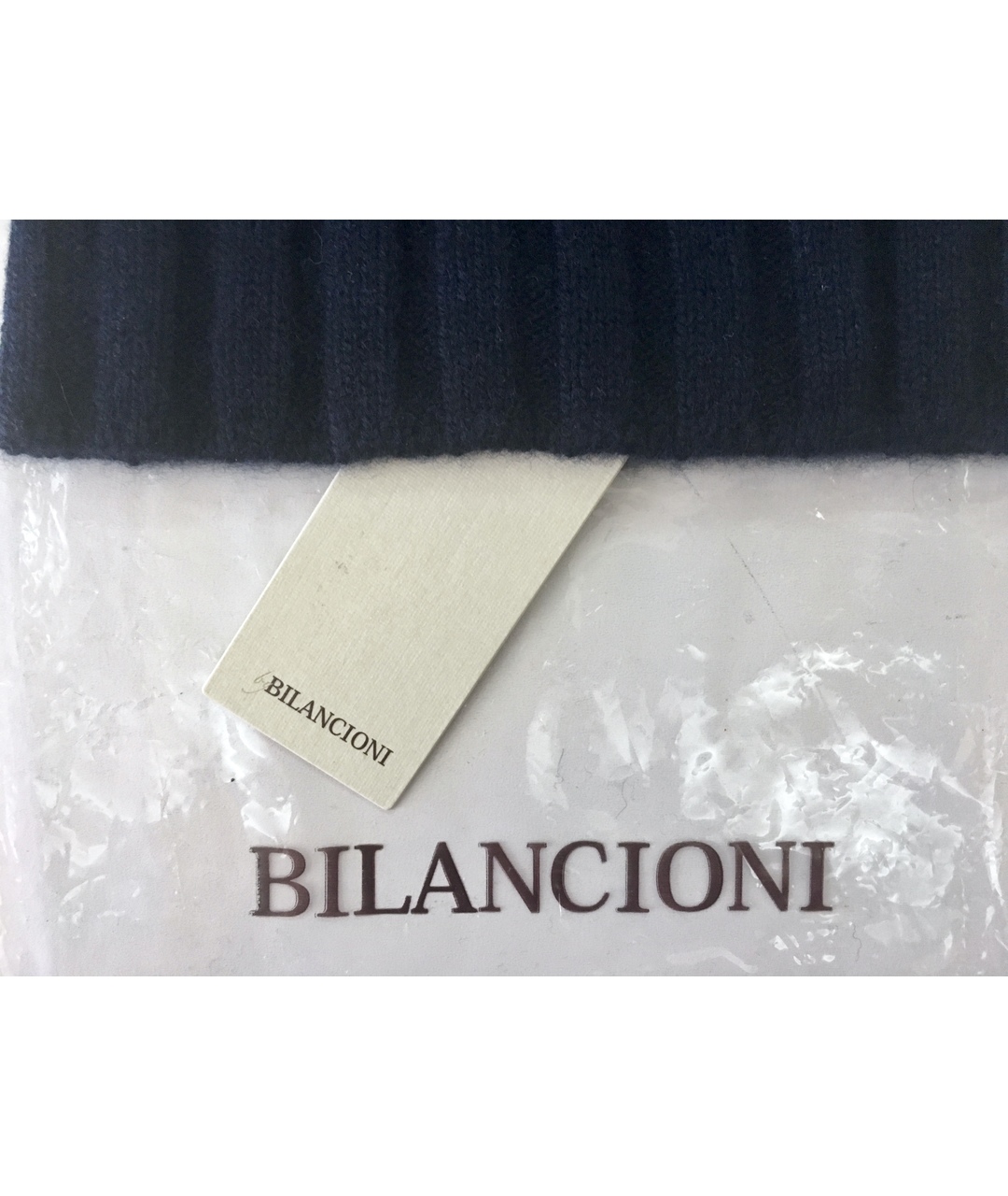 BILANCIONI Синяя кашемировая шапка, фото 5