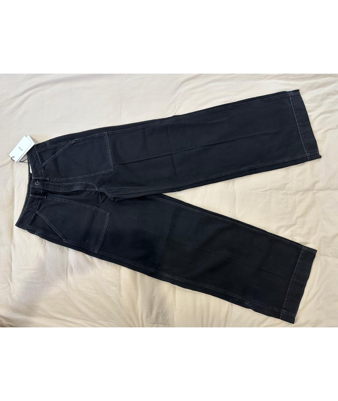 LEMAIRE Черные хлопковые прямые джинсы, фото 6