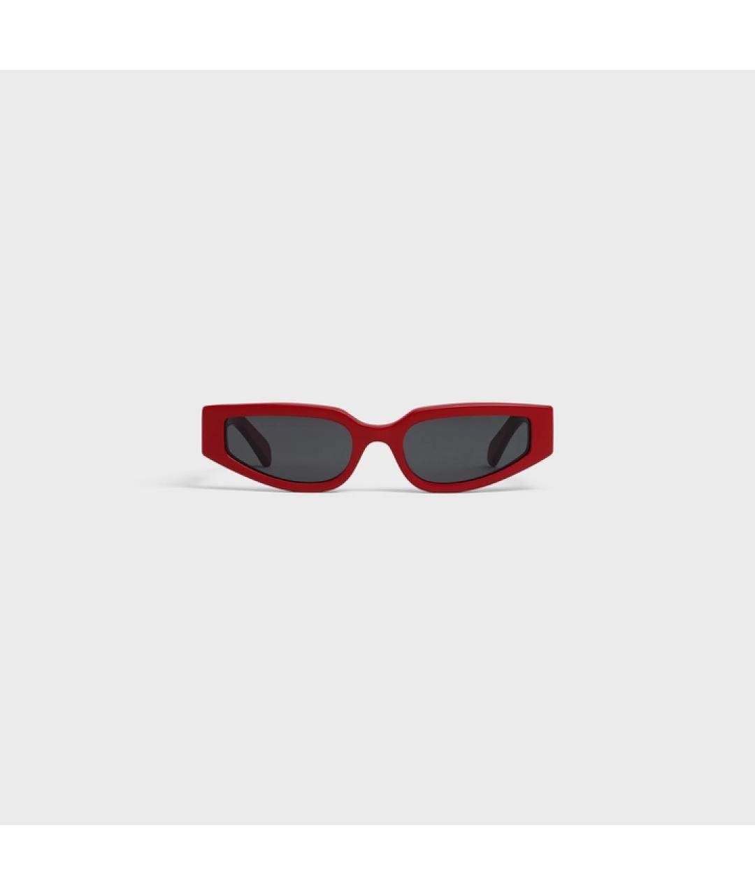CELINE PRE-OWNED Красные солнцезащитные очки, фото 5