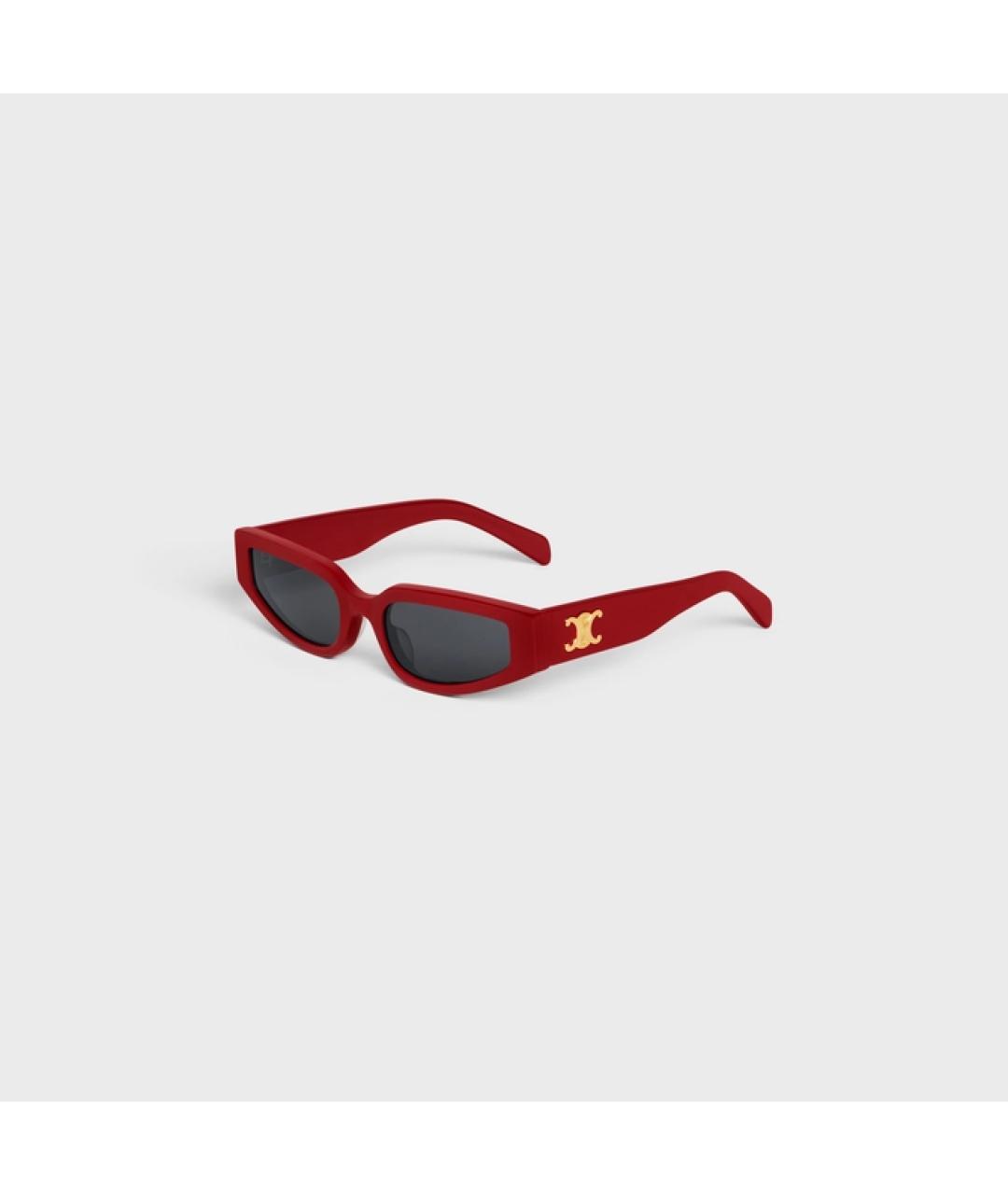 CELINE PRE-OWNED Красные солнцезащитные очки, фото 3