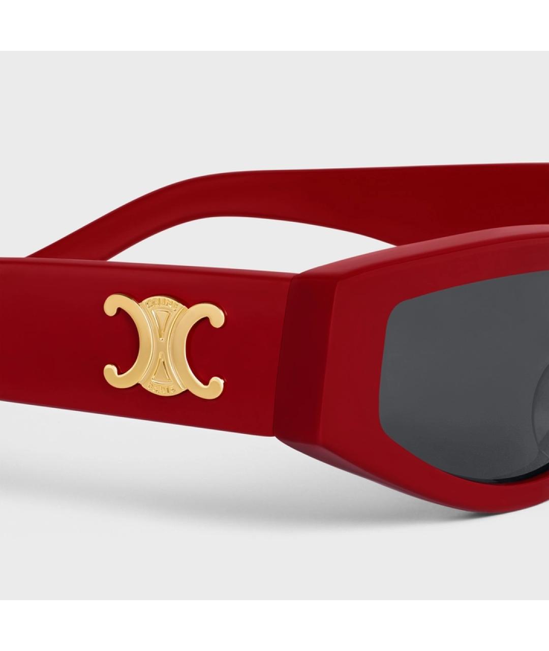 CELINE PRE-OWNED Красные солнцезащитные очки, фото 2