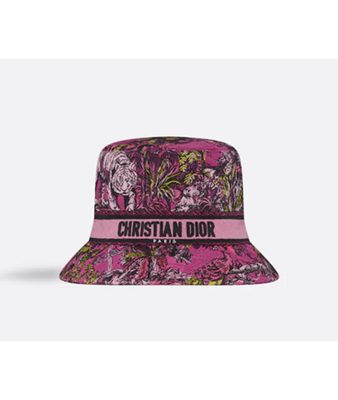 CHRISTIAN DIOR Розовая хлопковая шляпа, фото 5