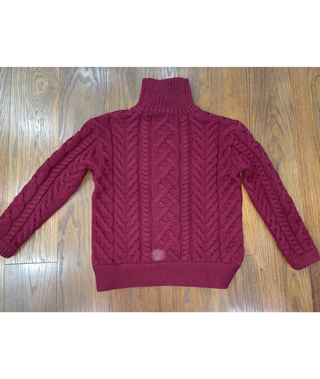 BURBERRY Бордовый хлопковый джемпер / свитер, фото 2