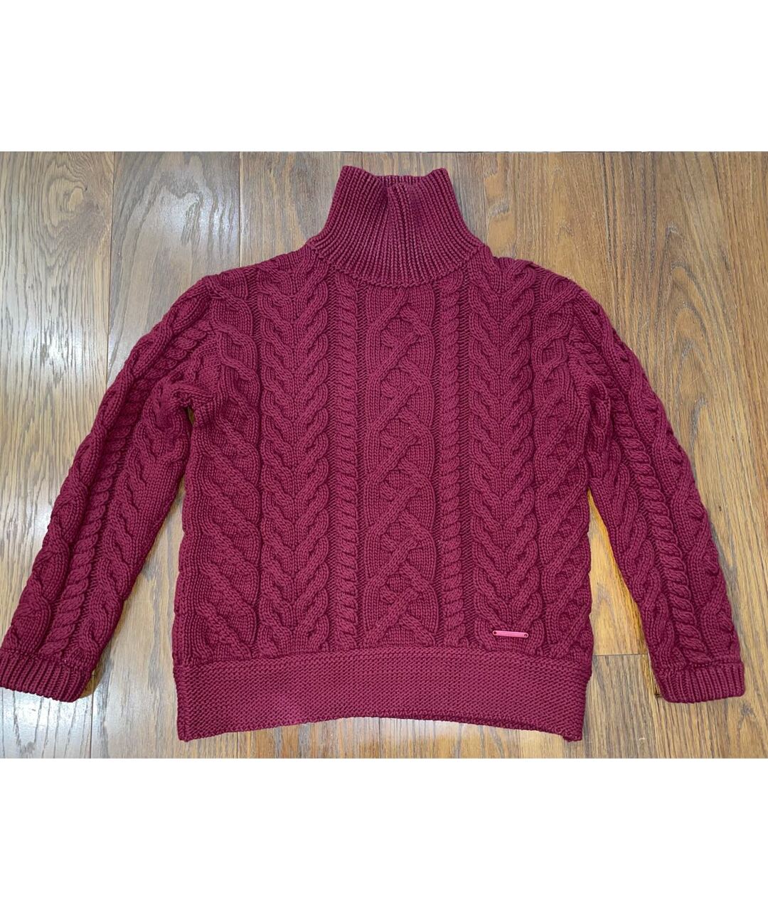 BURBERRY Бордовый хлопковый джемпер / свитер, фото 4