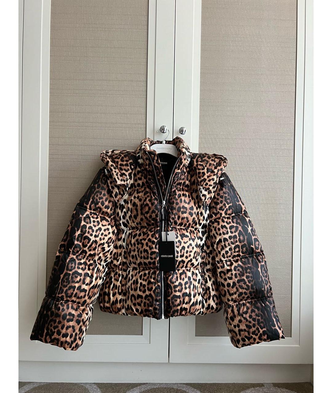 ROBERTO CAVALLI Мульти полиэстеровый пуховик, фото 5