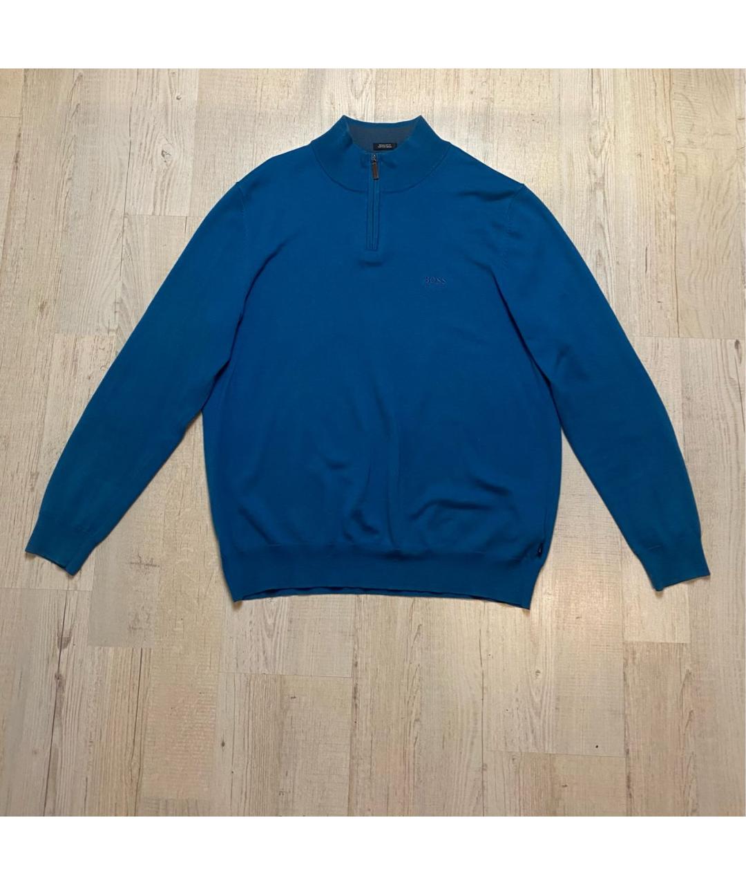 HUGO BOSS Синий шерстяной джемпер / свитер, фото 7