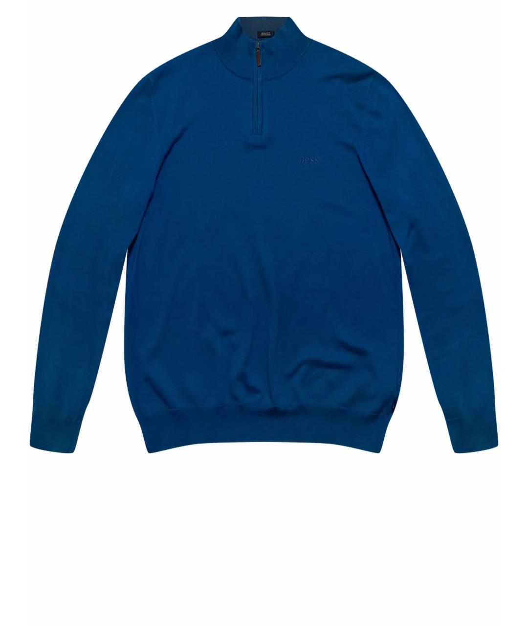 HUGO BOSS Синий шерстяной джемпер / свитер, фото 1