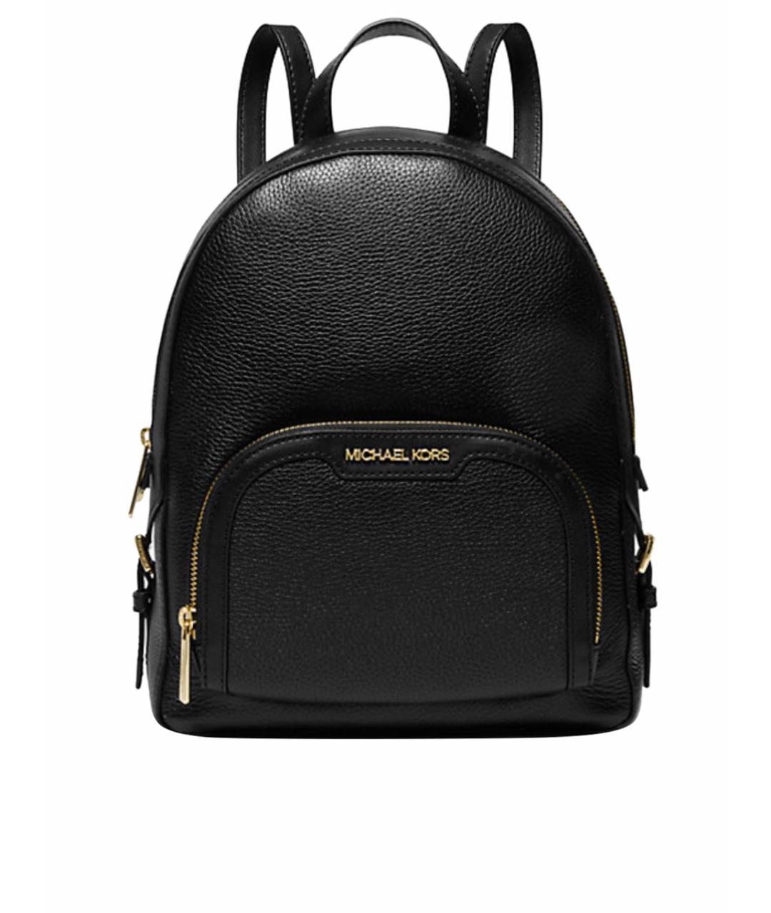 MICHAEL KORS Черный кожаный рюкзак, фото 1