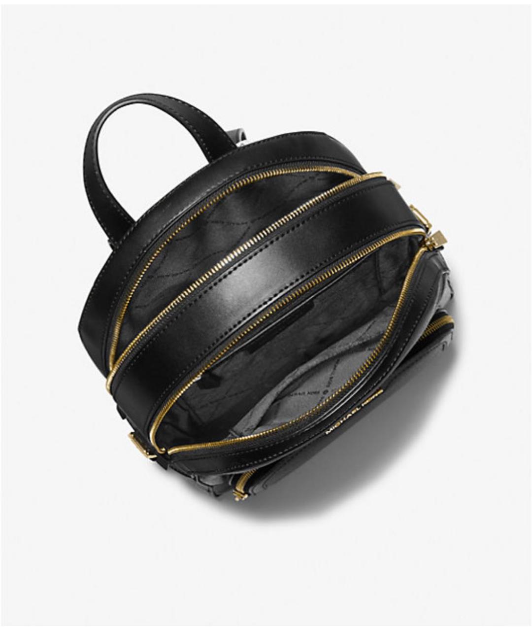 MICHAEL KORS Черный кожаный рюкзак, фото 4